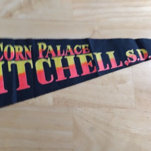 Vintage 60s Corn Palace Mitchell SD Pennant Flag - Picture 5 of 7